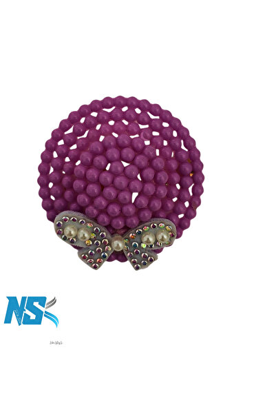 Nsk Textile Boutique مشبك شعر بتفاصيل من اللؤلؤ - إكسسوار شعر أنيق للأطفال مر...