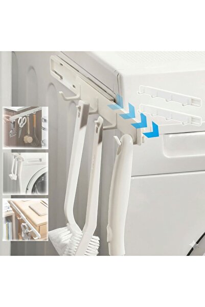 TARIK HOME Kızaklı Sürgülü Mutfak Banyo Askısı Dolap İçi Düzenleyici Organize...