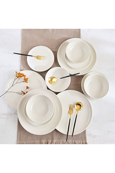 Home Box طقم عشاء إليجينزا مكون من 12 قطعة - يكفي 4 أشخاص