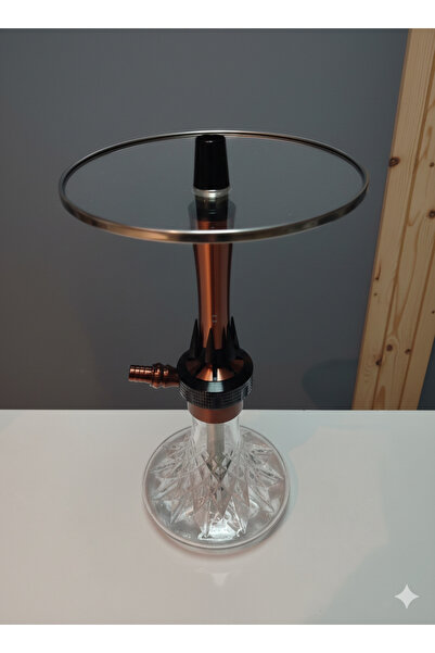 MEGA İTHAL NARGİLE TAKIMI KAHVERENGİ ÇELİK