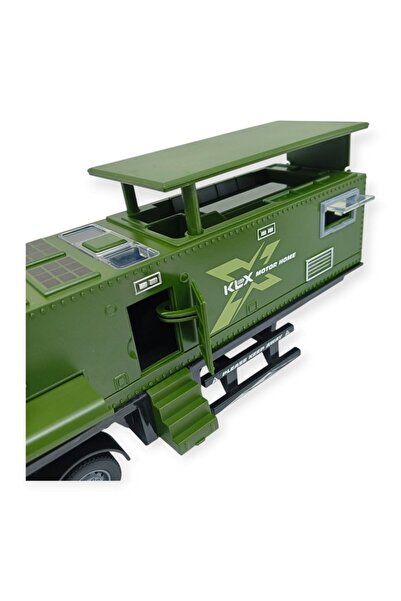 Lisinya Metal Tır 1:24 - Sesli Işıklı Karavan Tır 39 cm - Yeşil (Lisinya)