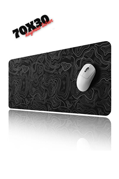 Hietech Mousepad Black Contour Speed Hızlı Yüzey Kaymaz Taban Gaming Oyuncu M...
