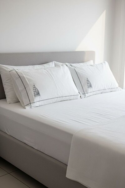 ŞENER HOME 100% Cotton Ranforce 2-Piece Pillow Case 50x70 Cm