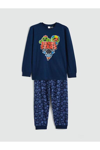 LC Waikiki Set de pijamale pentru băieți cu imprimeu Brawl Stars (S6)