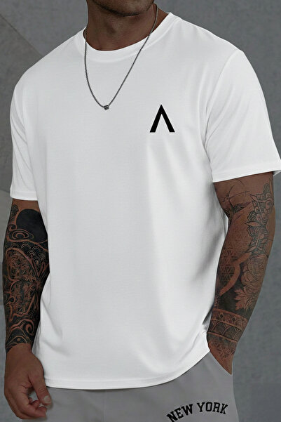 EFFRENATU تي شيرت عادي أساسي مطبوع