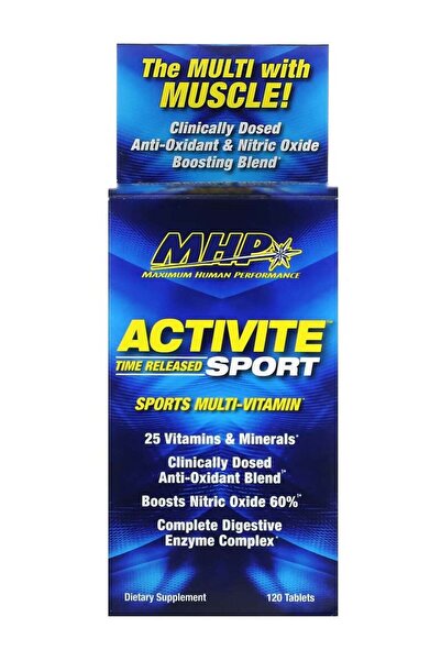 Mhp Activite Sport Time Release Multivitamin | 120 Tablets | 25 Vitamins + Mi...