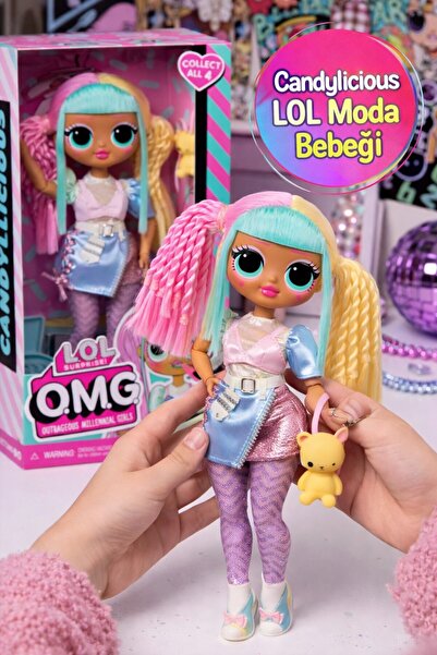 TOYFEST LOL Surprise OMG Candylicious Moda Bebek Premium Saç Aksesuar Figür K...