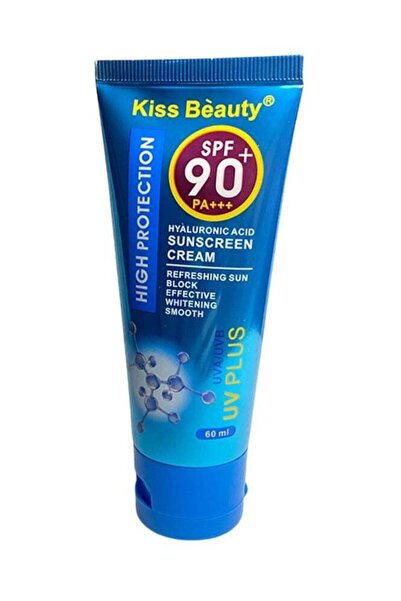 Kiss Beauty Sunscreen Cream SPF 90+ PA+++ – High Protection UV/UVB Sunblock w...