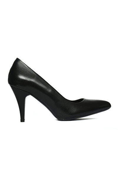 Msport M boutique 22354 black genuine leather stiletto shoes