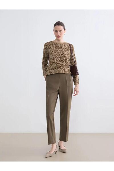 LC Waikiki Γυναικείο παντελόνι με πιέτες και ελαστική μέση (S6)