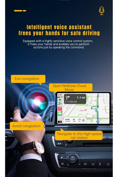 Lsc Adaptor wireless auto 4-în-1, LSC, CarPlay și Android Auto, AirPlay, Miracast, Plug & Play, Wi-Fi