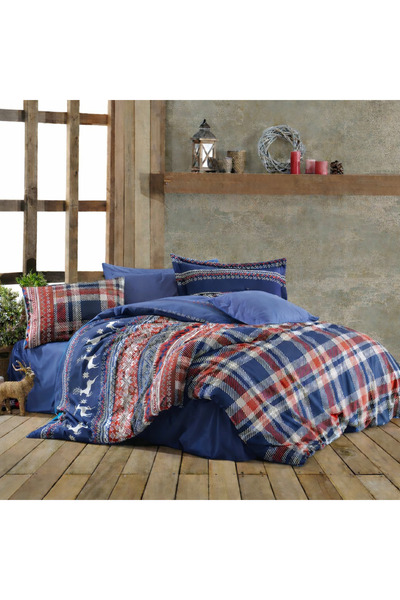 vionetta Single Duvet Cover Set with Cotton Fitted Sheet and 2 Pillows