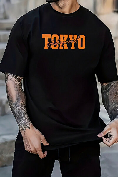 EFFRENATU Tokyo Printed Unisex Printed Combed Cotton T-Shirt