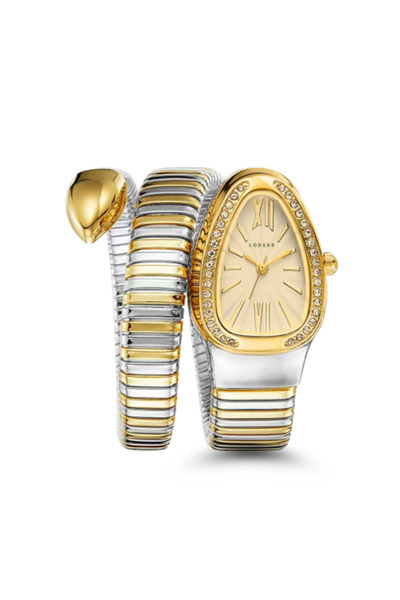 brabo Women's Snake Wrap Watch Two Colors Gold Dial