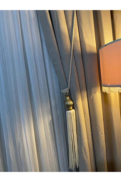 BURYAHOME Vizon Braçol Kornişe Takma 2'li Tavan Yan Bağlama Perde Toplama Aks...