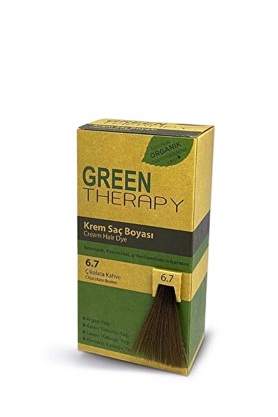 Green Therapy Doğal Krem saç boyası 6.7 Çikolata Kahve