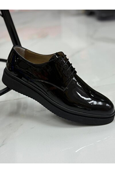 POWERFULL %100 HAKİKİ DERİ SİYAH ERKEK CASUAL AYAKKABI