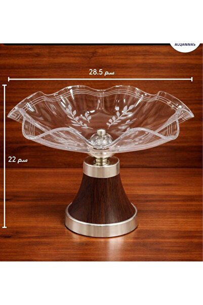 Generic Glass serving dish with a high base (modern dessert and fruit stand)