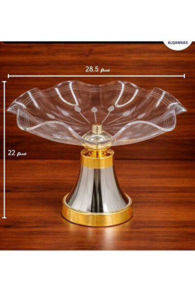 Generic Glass serving dish with a high base (modern dessert and fruit stand)
