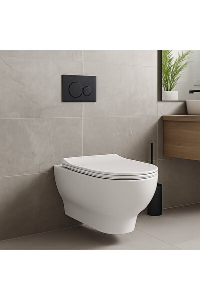 banyosepeti Kale D-Luna Smart Akış Asma Klozet + Ultra Slim Smart Klozet Kapağı