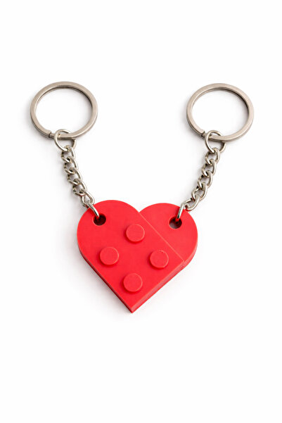 Zaviera Heart Couple Keychain Set of 2 – Special Matching Heart Gift for Lovers