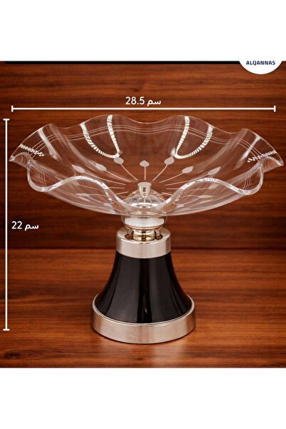 Generic Glass serving dish with a high base (modern dessert and fruit stand)