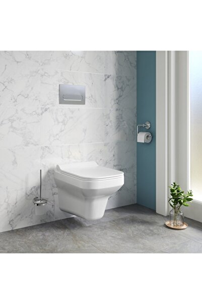 banyosepeti Kale Mood 2.0 Smart Asma Klozet + Ultra Slim Smart Klozet Kapağı