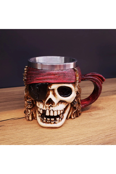 shopwave كوب قرصان جمجمة