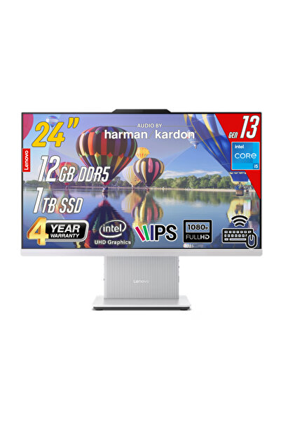 LENOVO IdeaCentre 24IRH9 Intel Core i5-13420H 12GB 1TB 23.8 FHD FreeDos Beyaz...