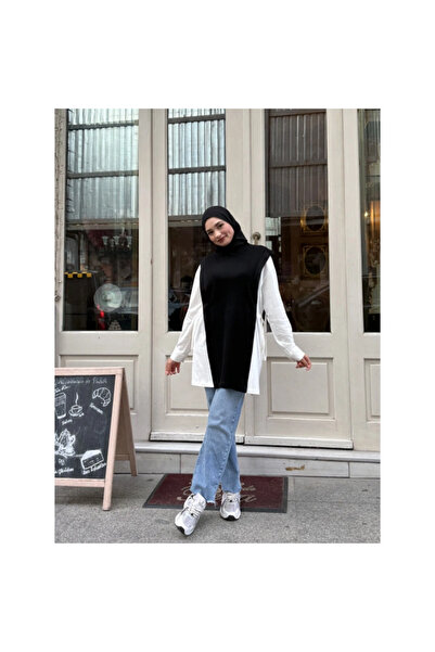 zeynep uyanık Garnili Knitwear Single Jersey Detailed Comfortable Fit Tunic