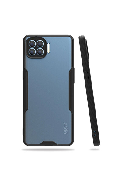 Najmaddin حافظة اوبو رينو 4 لايت سيليكون بلاتينيوم - أسود