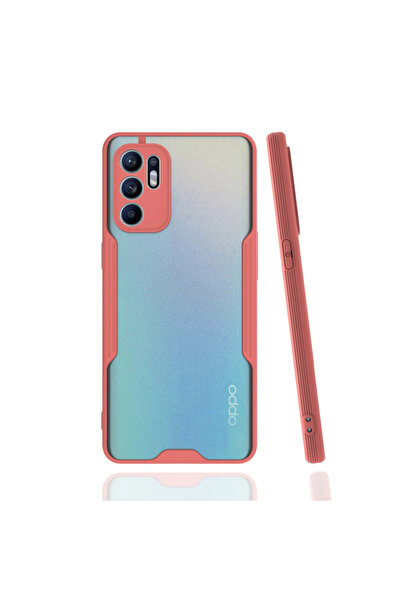 Najmaddin حافظة اوبو رينو 6 سيليكون بلاتينيوم - وردي