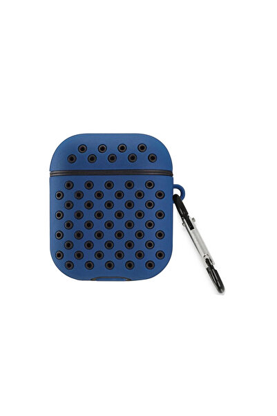 CT STONES حافظة ايربودز 2 (الجيل الثاني) الرياضية المثقبة - أزرق داكن-أسود