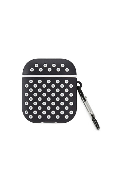 CT STONES حافظة ايربودز 2 (الجيل الثاني) الرياضية المثقبة - أسود-أبيض