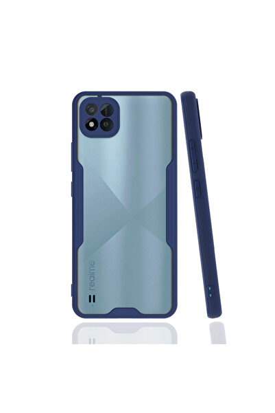 Najmaddin جراب Realme C11 2021 مصنوع من السيليكون البلاتيني - أزرق داكن