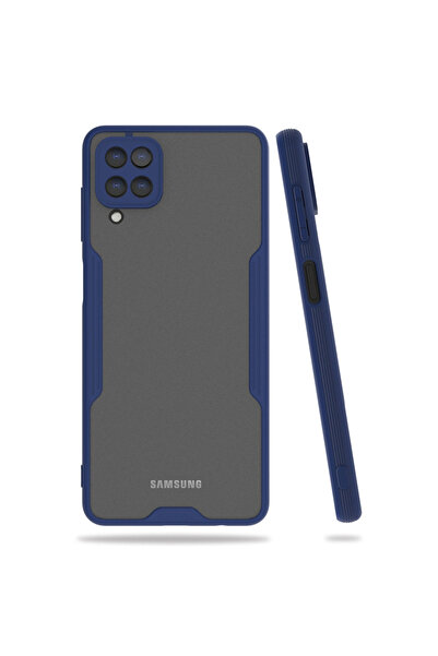 Najmaddin حافظة سامسونج جالاكسي A22 سيليكون بلاتينيوم - أزرق داكن