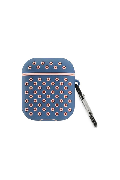 AL - KAR TİCARET حافظة Airpods 2 (الجيل الثاني) الرياضية المثقبة - أزرق-وردي