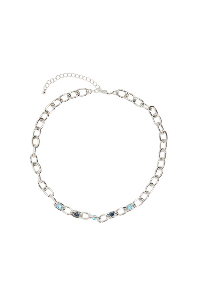 Network Silver Taşlı Kadın Zincir Kolye