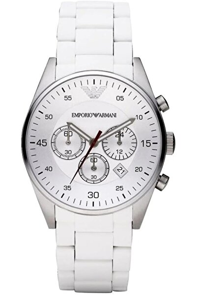 Emporio Armani Mens Quartz Watch, Analog Display and Plastic Strap AR5859