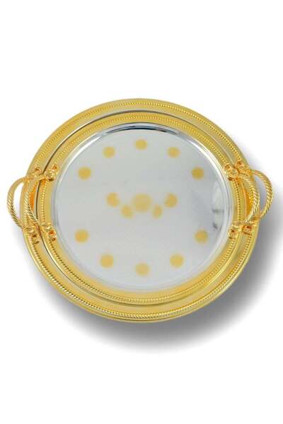 AVCI HOME MAKER Homemaker 2-Piece Round Luxury Serving Tray, Large 40cm & Med...