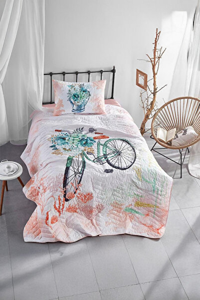 Club Cotton طقم غطاء سرير مفرد بلون الكرز