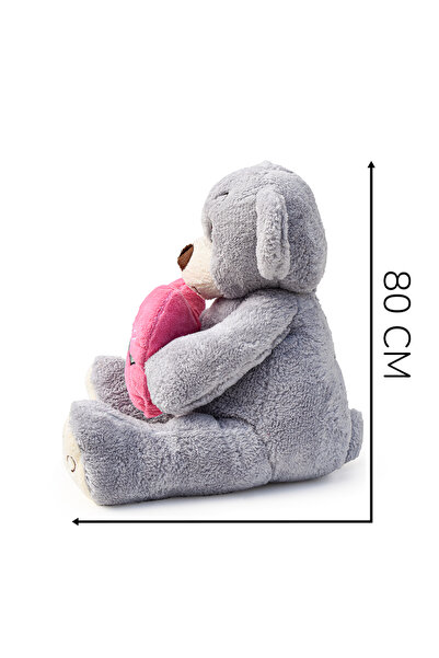 Özgüner Oyuncak Valentine's Day Gift Giant Plush Teddy Bear Holding a Big Heart