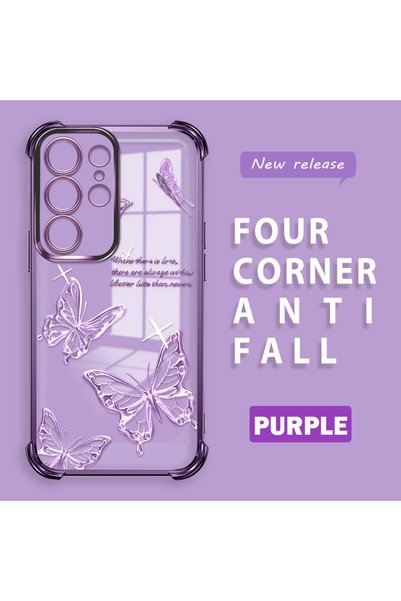 quırkshıeld Samsung Galaxy S23 Ultra Compatible Transparent Four-Corner Silic...