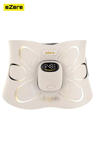 EZERE SlimBelt Pro EMS Isıtmalı Bel ve Karın Masaj + Egzersiz Kemeri – Dijita...