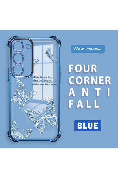 quırkshıeld Samsung Galaxy S23 Compatible Transparent Four-Corner Silicone Co...