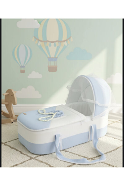 TREND MIX Portable baby crib (trend mix) with a soft royal design