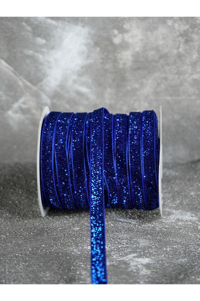 ARN Βελούδινη διακοσμητική κορδέλα 1 εκ. 3 μέτρα (Ναυτικό μπλε) - Κορδέλα με ...