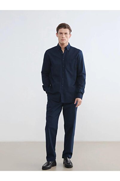 LC Waikiki Pantaloni negri pentru bărbați, model standard, Dobby (S6)