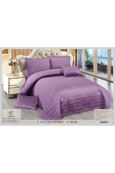 ANATOLIATEKSTILE Premium Bed Linen Set, Velvet and Cotton, Elegant Embossed P...