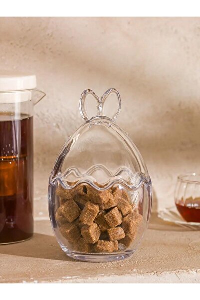 LC Waikiki Colorless Glass Sugar Bowl 17 cm (S6)